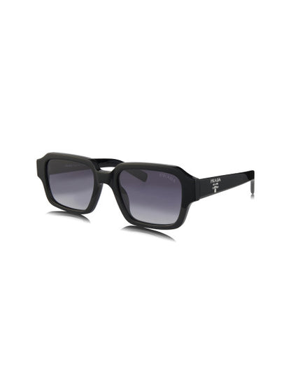 Prada SPR 02ZS 1AB-06T Square Shape Black Dark Grey