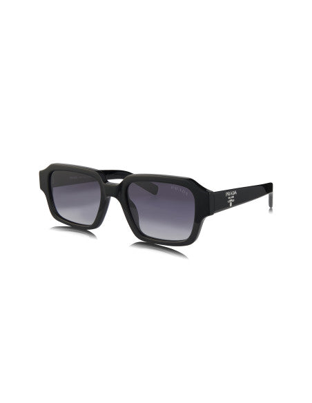 Prada SPR 02ZS 1AB-06T Square Shape Black Dark Grey