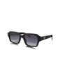 Prada SPR 02ZS 1AB-06T Square Shape Black Dark Grey