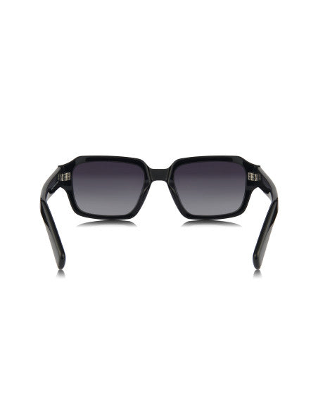 Prada SPR 02ZS 1AB-06T Square Shape Black Dark Grey