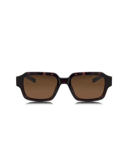 Prada SPR 02ZS 2AU-01D Square Shape Tortoise Polarized