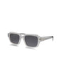 Prada SPR 02ZS U43-0A9 Square Shape Transparent Grey Blue