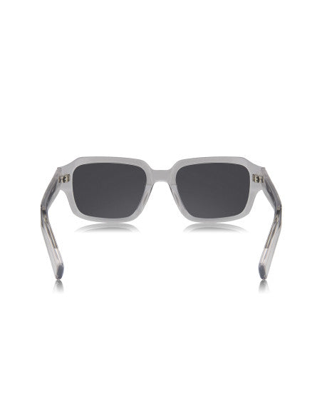 Prada SPR 02ZS U43-0A9 Square Shape Transparent Grey Blue