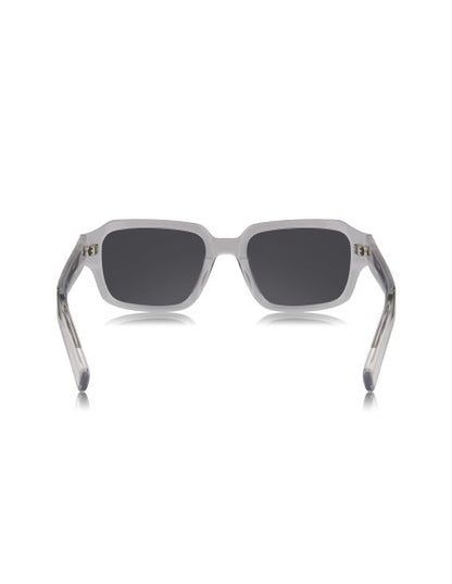 Prada SPR 02ZS U43-0A9 Square Shape Transparent Grey Blue