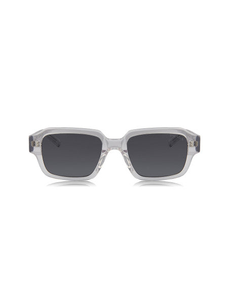 Prada SPR 02ZS U43-0A9 Square Shape Transparent Grey Blue