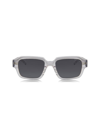 Prada SPR 02ZS U43-0A9 Square Shape Transparent Grey Blue
