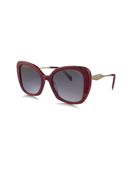 Prada SPR 03Y 15D-09S Square Shape Red Marble Gradient