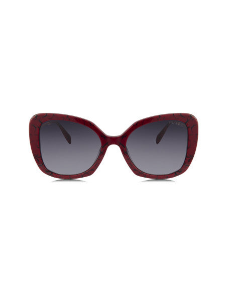 Prada SPR 03Y 15D-09S Square Shape Red Marble Gradient