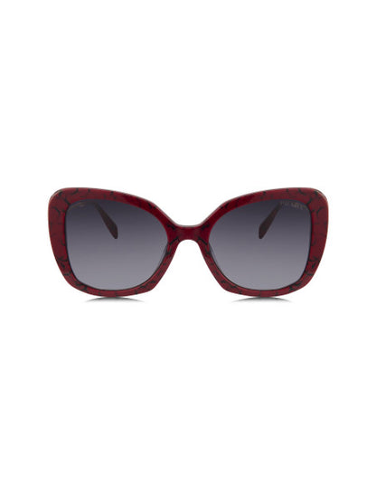 Prada SPR 03Y 15D-09S Square Shape Red Marble Gradient