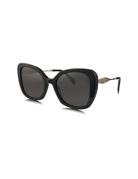Prada SPR 03Y 1AB-5S0 Square Shape Black Gold