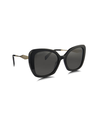 Prada SPR 03Y 1AB-5S0 Square Shape Black Gold