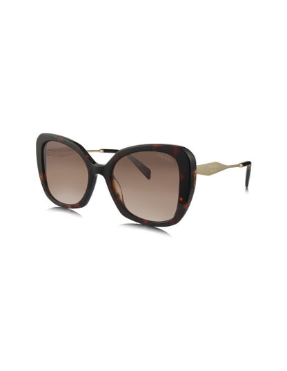 Prada SPR 03Y VAU-6S1 Square Shape Tortoise Coffee