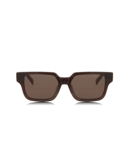 Prada SPR 03ZS 14F-08T Square Shape Cognac Stone