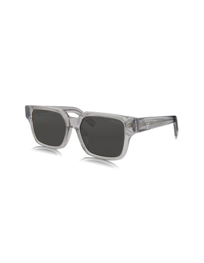 Prada SPR 03ZS U43-0A9 Square Shape Grey Transparent