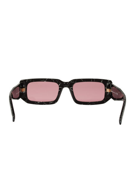 Prada SPR 06YS 05W-06O Square Shape Abstract Black White