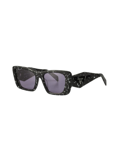 Prada SPR 08YS 03V-01O Oversized rectangular Marble Violet