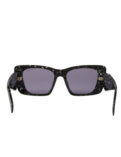 Prada SPR 08YS 03V-01O Oversized rectangular Marble Violet