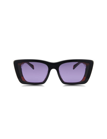 Prada SPR 08YS 04V-6O2 Oversized rectangular Black Violet