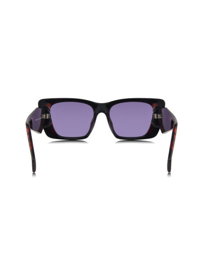 Prada SPR 08YS 04V-6O2 Oversized rectangular Black Violet