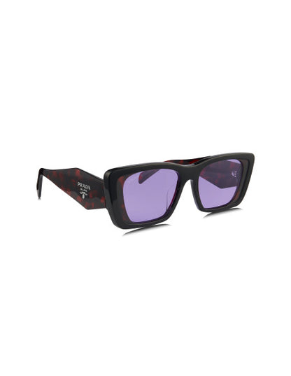 Prada SPR 08YS 04V-6O2 Oversized rectangular Black Violet