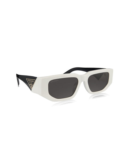 Prada SPR 09ZS 142-5S0 Square Shape Black White
