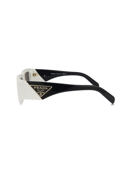 Prada SPR 09ZS 142-5S0 Square Shape Black White
