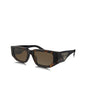 Prada SPR 09ZS 2AU-06B Square Shape Tortoise Black