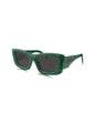Prada SPR 13ZS 16D-5S0 Square Fashion Green Marble