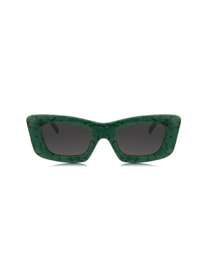 Prada SPR 13ZS 16D-5S0 Square Fashion Green Marble