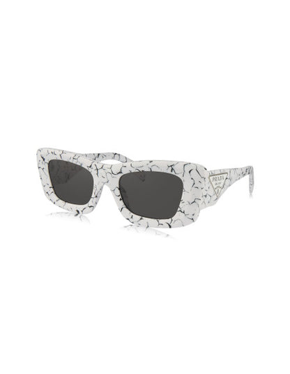Prada SPR 13ZS 17D-5S0 Square Fashion White Marble