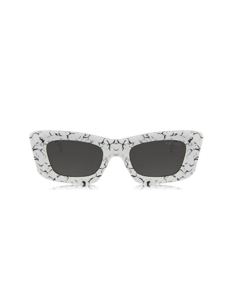 Prada SPR 13ZS 17D-5S0 Square Fashion White Marble