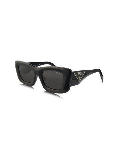 Prada SPR 13ZS 1AB-5S0 Square Fashion Black Silver