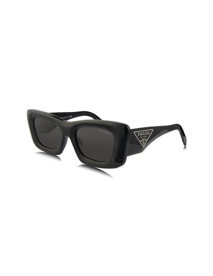 Prada SPR 13ZS 1AB-5S0 Square Fashion Black Silver