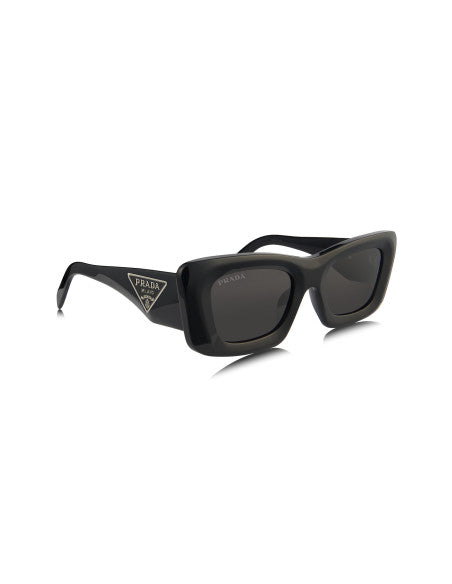 Prada SPR 13ZS 1AB-5S0 Square Fashion Black Silver