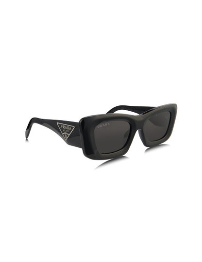 Prada SPR 13ZS 1AB-5S0 Square Fashion Black Silver