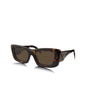 Prada SPR 13ZS 2AU-06B Square Fashion Tortoise Gold