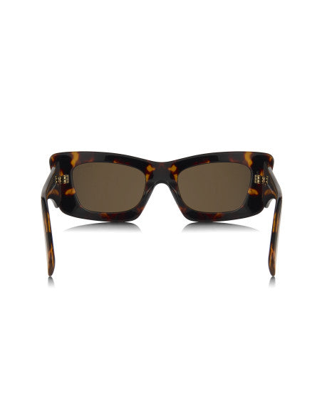 Prada SPR 13ZS 2AU-06B Square Fashion Tortoise Gold