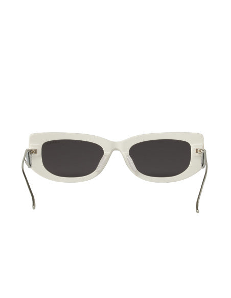 Prada SPR 14Y 142-5S0 Symbole Rectangle White Silver