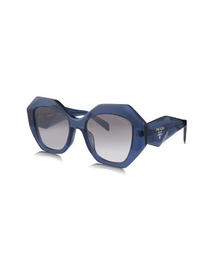 Prada SPR 16WS 08Q-08I Oversized Geometric Blue