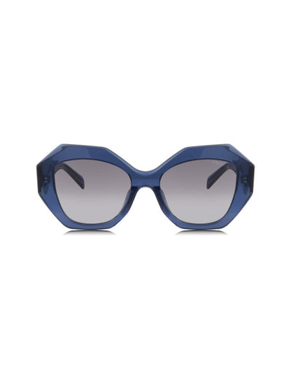 Prada SPR 16WS 08Q-08I Oversized Geometric Blue