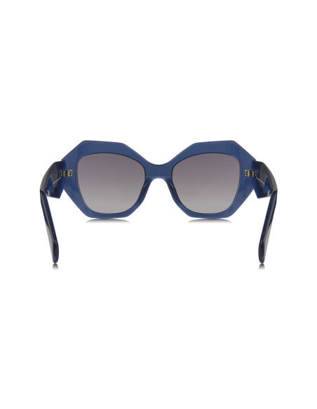 Prada SPR 16WS 08Q-08I Oversized Geometric Blue