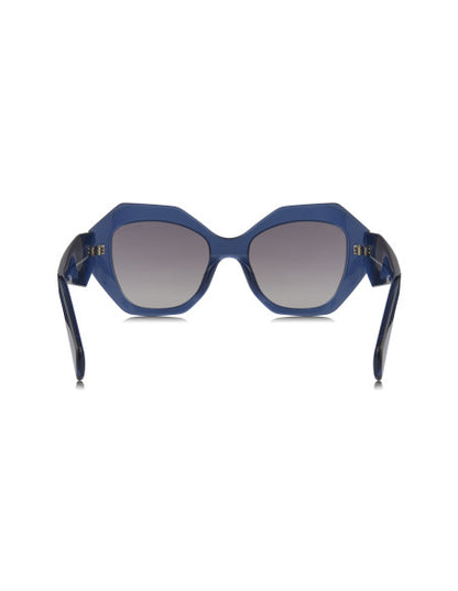 Prada SPR 16WS 08Q-08I Oversized Geometric Blue