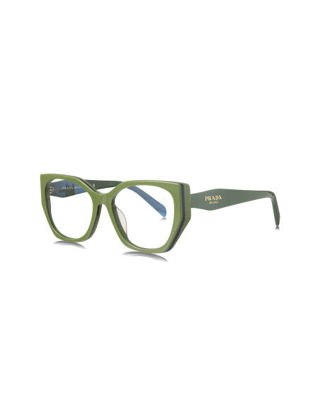 Prada SPR 18WV 13J-1O1 Oftalmico Square Shape Sage Green