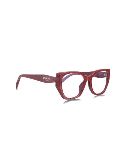 Prada Spr 18wv 15d-1o1 Square Shape Red Marble