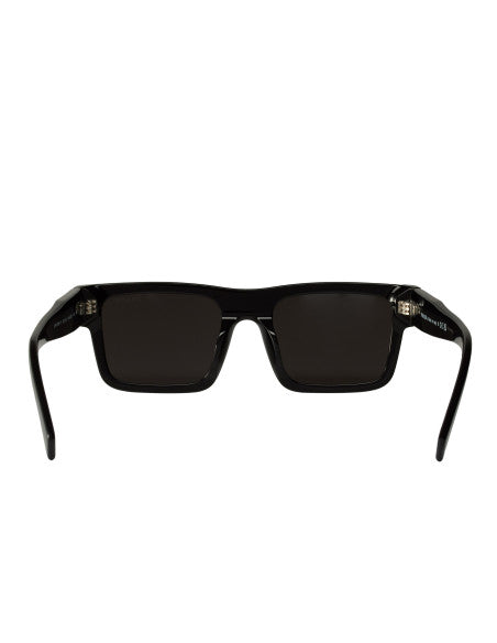 Prada SPR 19WS 1AB-2B0 Square Shape Silver Black