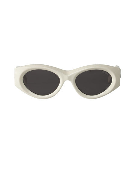 Prada SPR 20Z 142-5s0 Oval Shape Blanco Gris