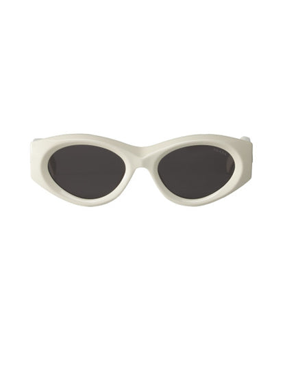 Prada SPR 20Z 142-5s0 Oval Shape Blanco Gris