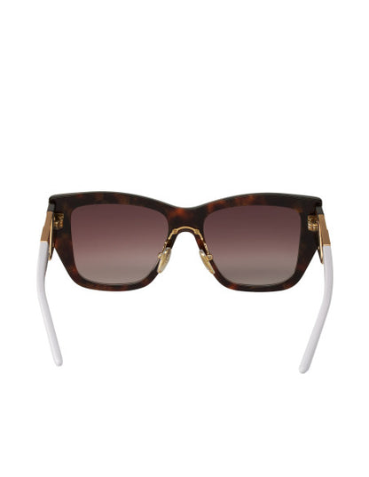 Prada SPR 21Y 07R-6S1 Square Shape Tortoise White