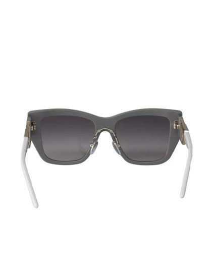 Prada SPR 21Y 07Z-08I Square Shape Gris Blanco