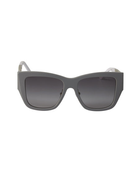 Prada SPR 21Y 07Z-08I Square Shape Gris Blanco